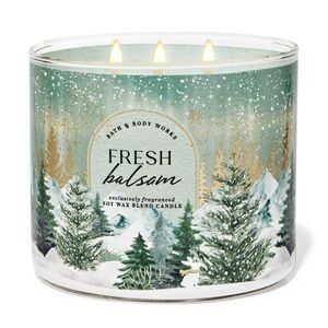 NWT! Bath & Body Works Fresh Balsam Candle